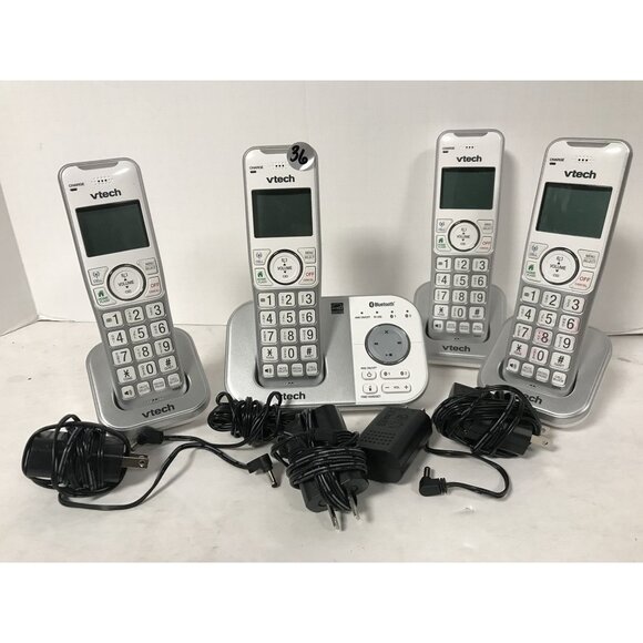 VTech Bluetooth Cordless telephones 4 handsets answering machine connect to cell - Picture 1 of 12